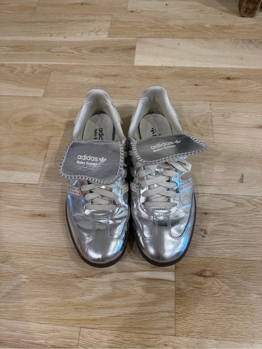 Adidas x Wales Bonner Silver Metallic Sneakers